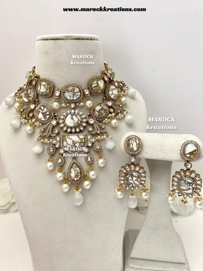 Jane Sabyasachi inspired Premium Quality  Kundan statement necklace set