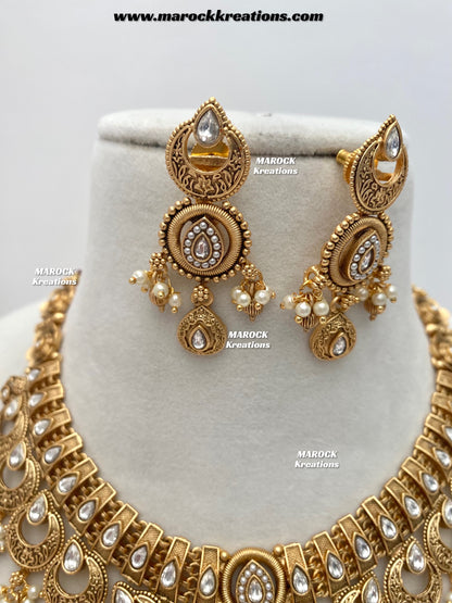Swapna Gold Plated Necklace set