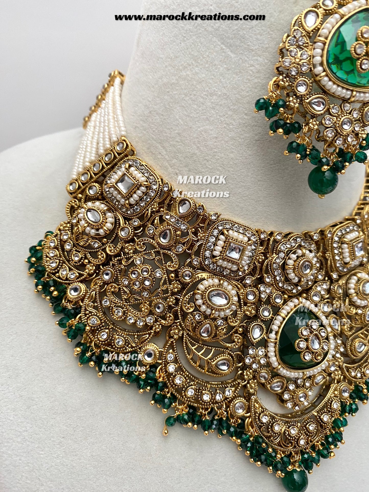Madhavi Premium Quality Kundan Statement Bridal set