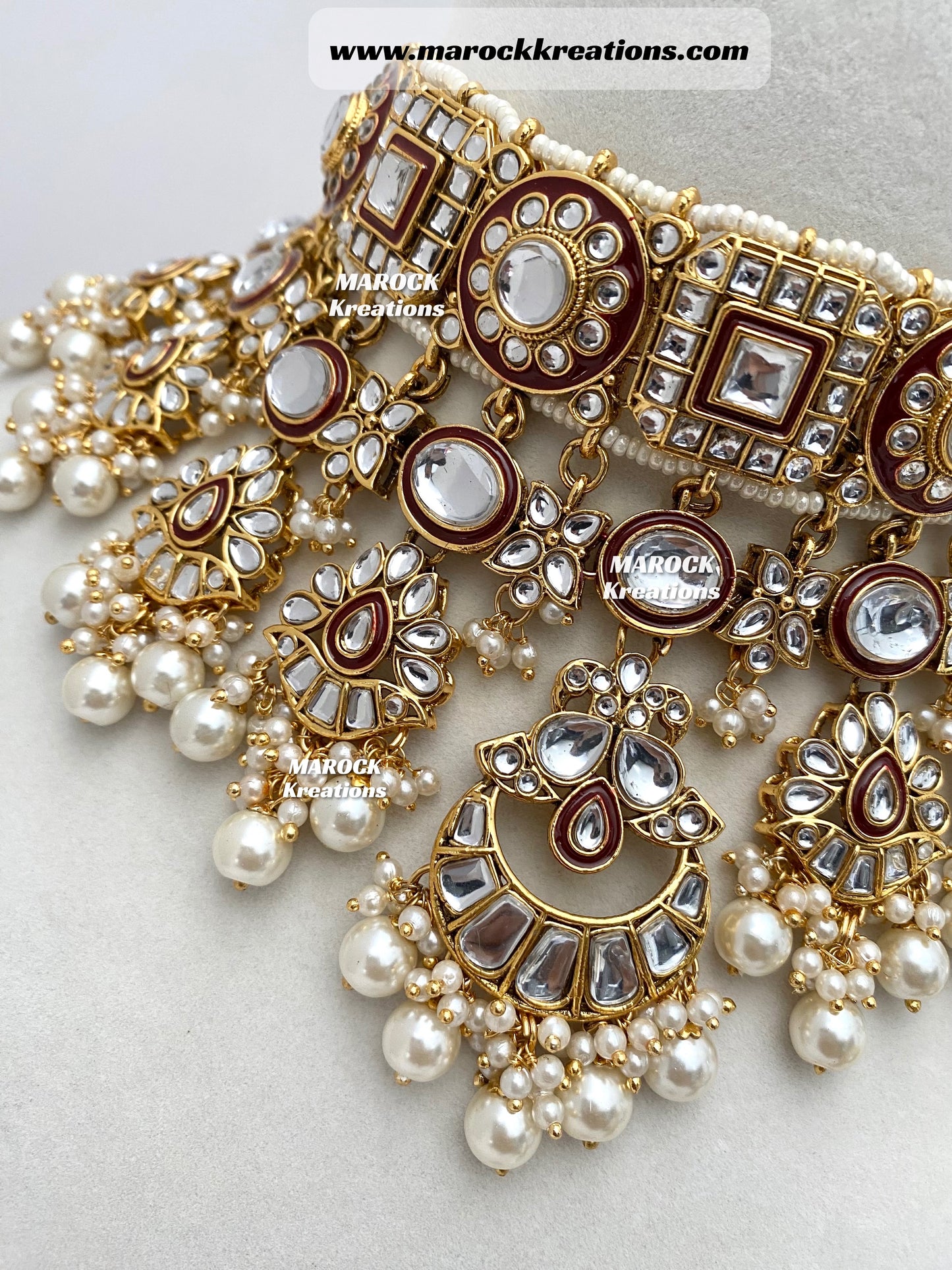 Mehak Premium Quality Kundan Statement Necklace set