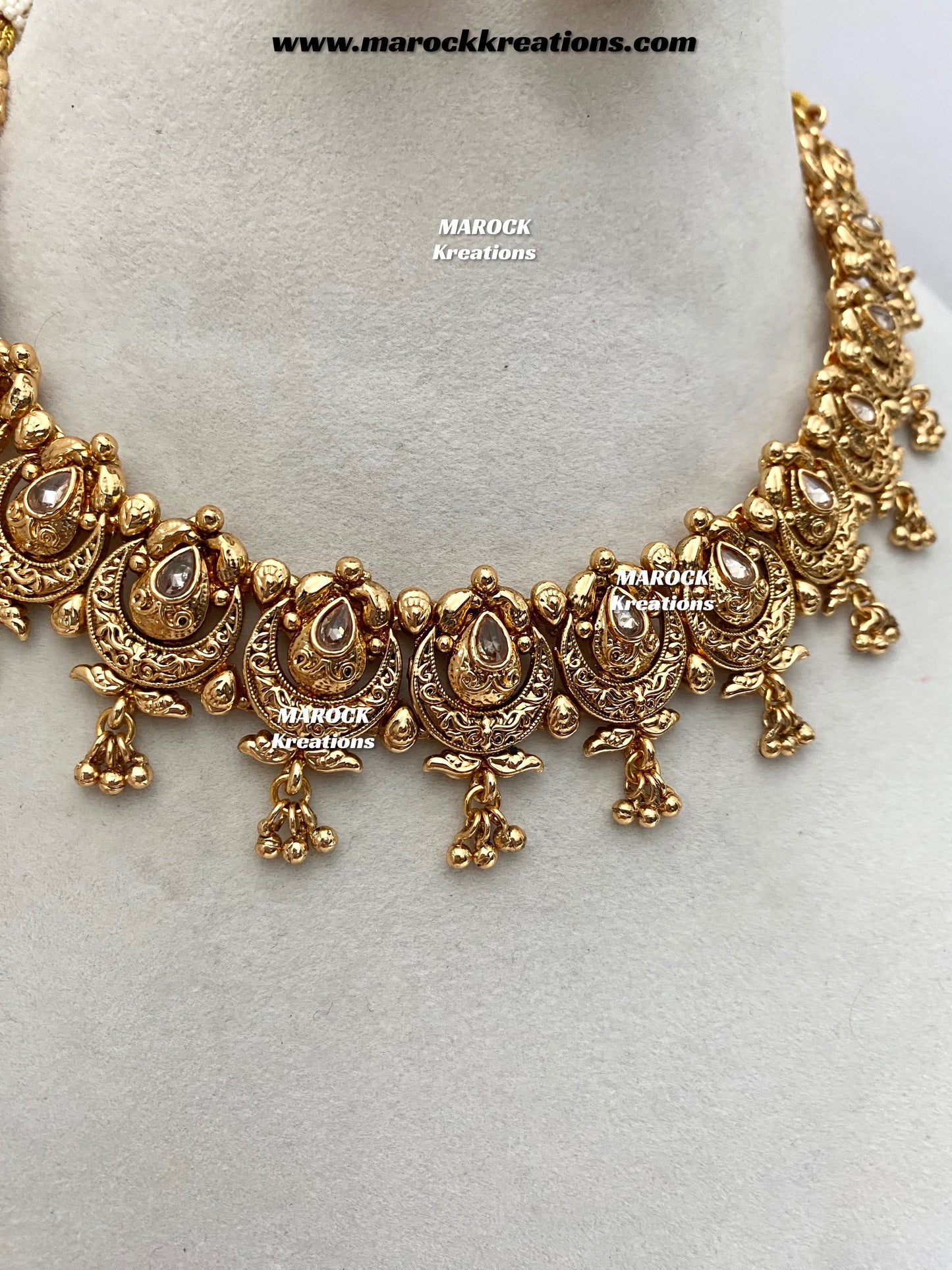 Anima Premium Quality Gold Plated necklace set
