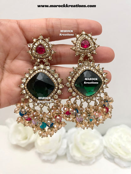 Shala Polki Statement Earrings