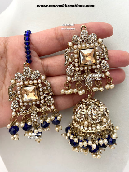 Sameena Premium Quality Pakistani Statement Rani haar set