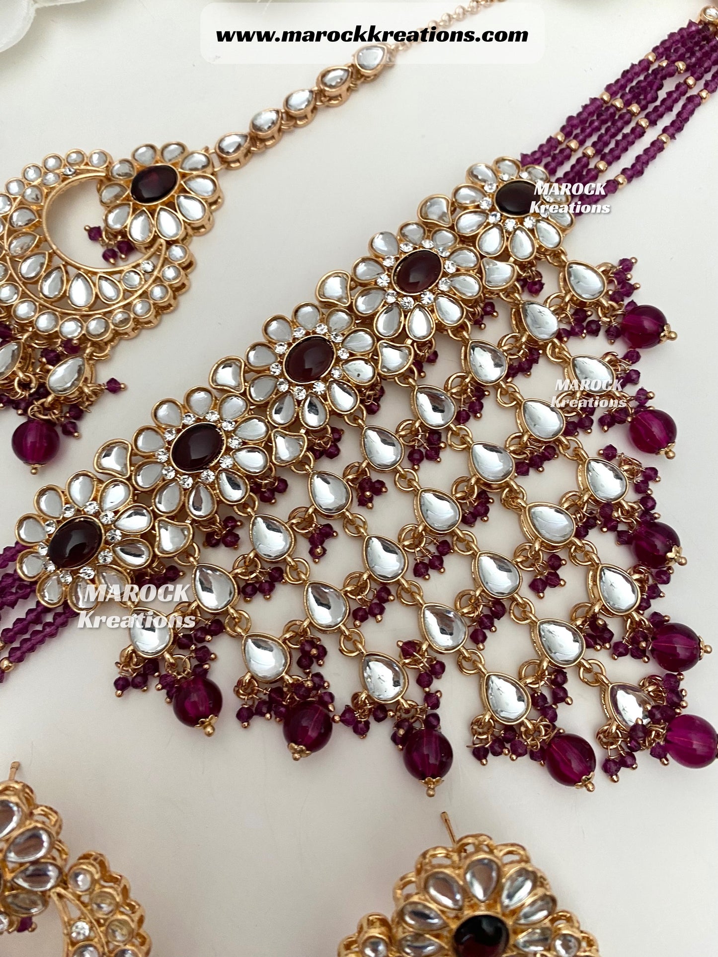 Yasmin premium quality Kundan Statement Choker set