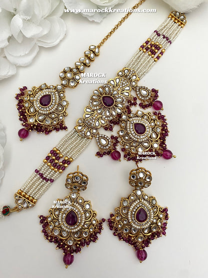 Mahima Premium Quality Kundan Choker set
