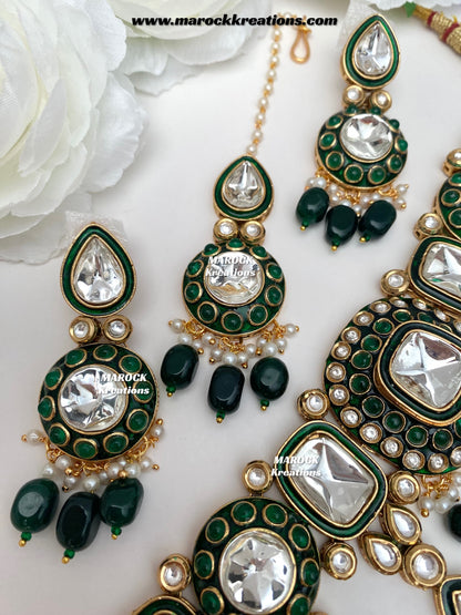 Saliha Premium Quality uncut Kundan choker set