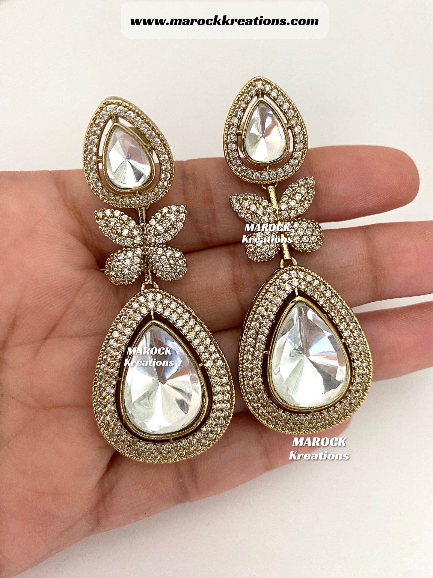 Falak Premium Quality Moissanite Kundan exclusive Necklace set