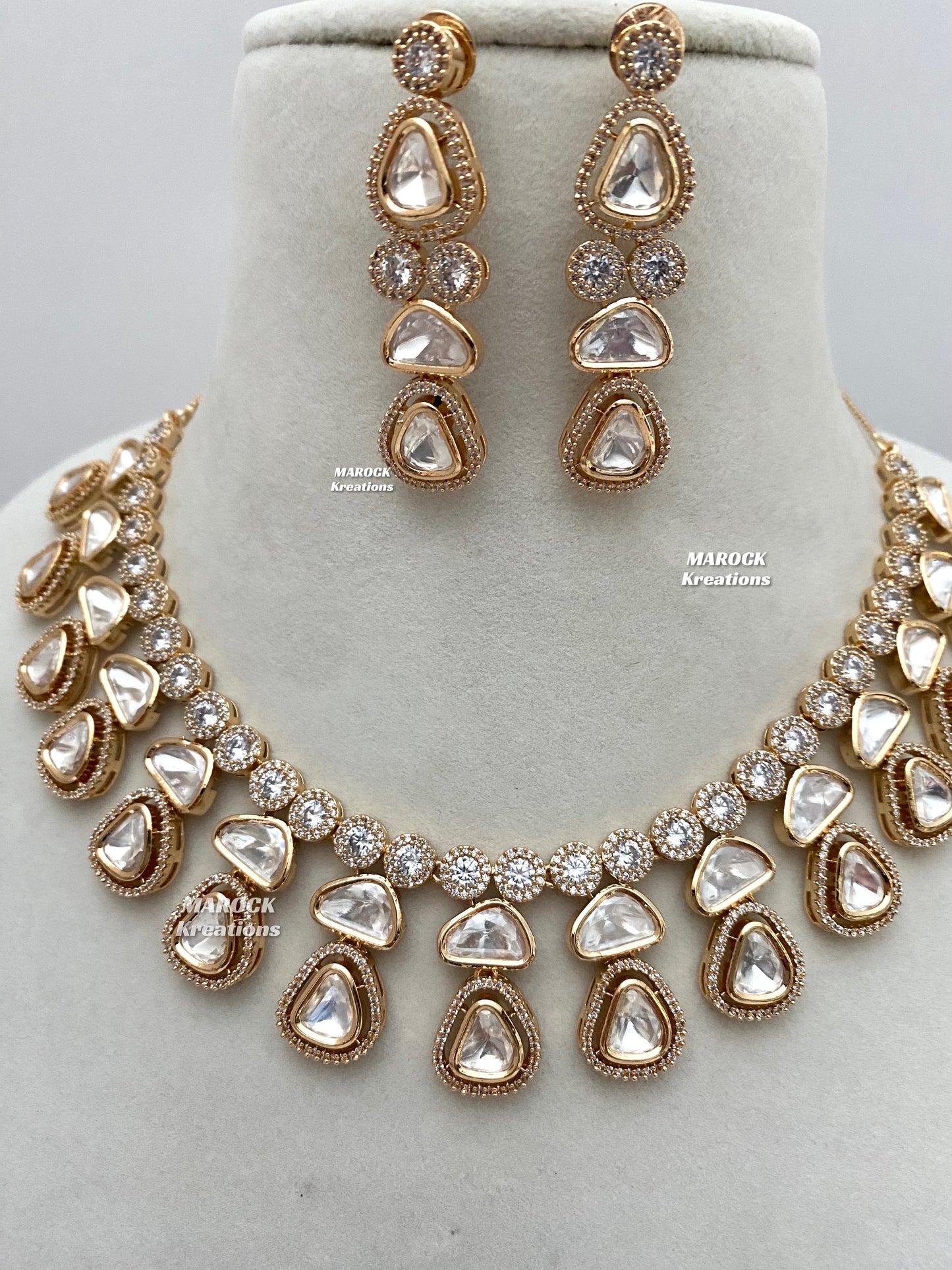 Yamini Premium Quality Tyani inspired exclusive Kundan Necklace set