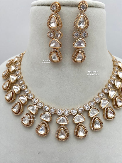 Yamini Premium Quality Tyani inspired exclusive Kundan Necklace set