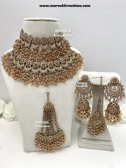Meesha Premium Quality Pakistani Choker and Necklace combo set