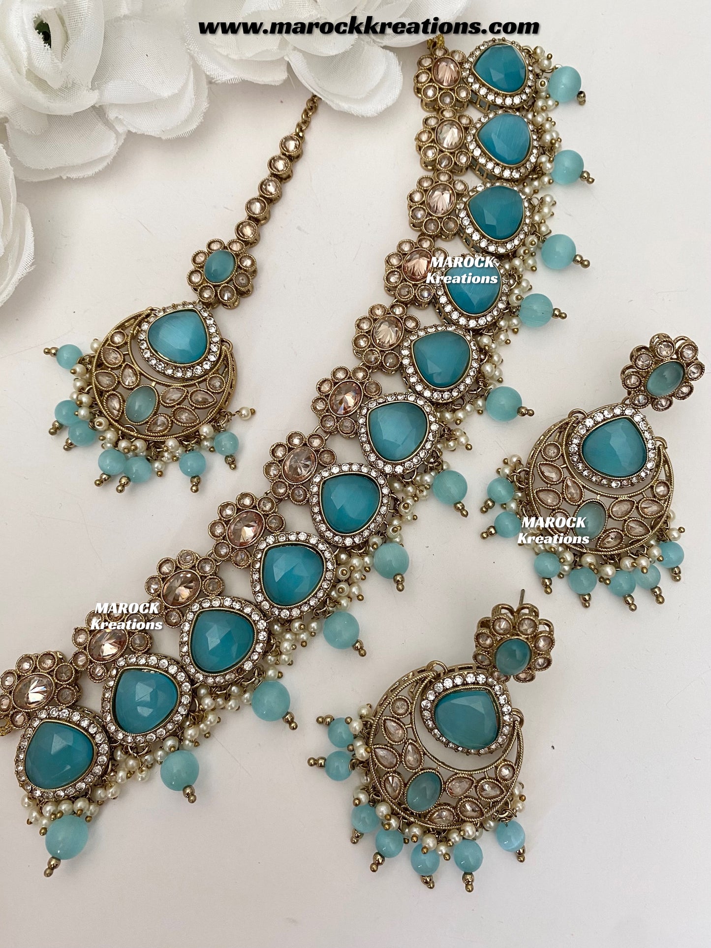 Kinjal Premium Quality Polki and Monalisa Statement Choker set
