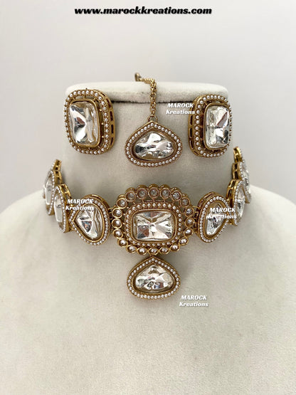 Ira Premium Quality Kundan statement choker set