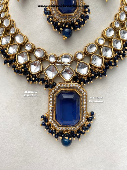 Shabnam Premium Quality Kundan Statement Necklace set