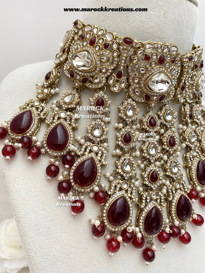 Premium Quality Kundan Statement Bridal set