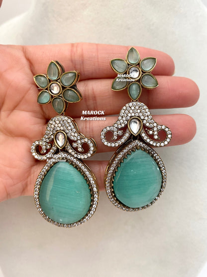 Freya Sabyasachi inspired Premium Quality Moissanite Kundan Necklace set