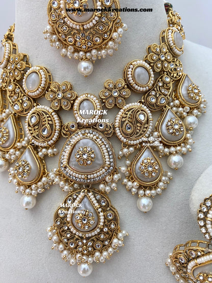 Rufsana Sabyasachi inspired Premium Quality Kundan statement necklace set