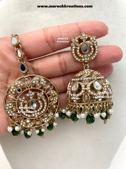 Premium Quality Mirror necklace set