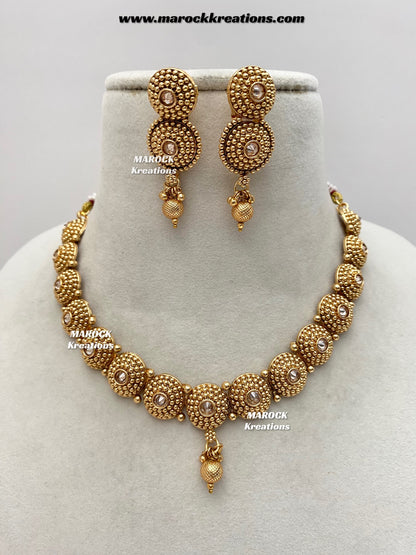 Upasna Premium Quality Gold plated necklace set