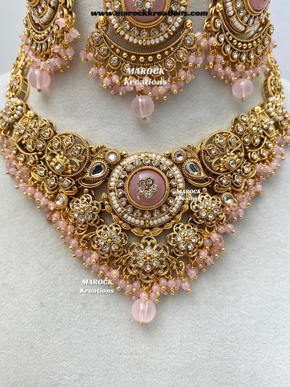 Kavitha Premium Quality Kundan Statement Necklace set