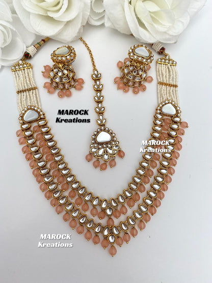 Premium Quality double layer Kundan Necklace sets/2 layer necklace sets