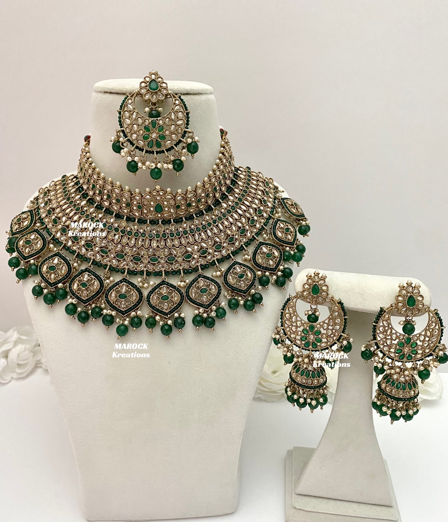 Tashi Premium Quality Polki Statement Bridal set