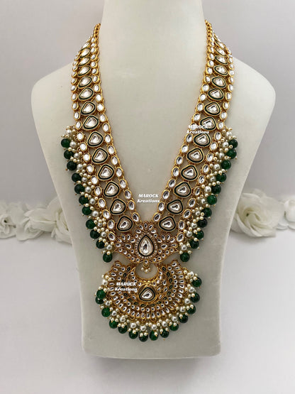 Premium Quality Kundan Green Bridal set/Indian bridal jewelry