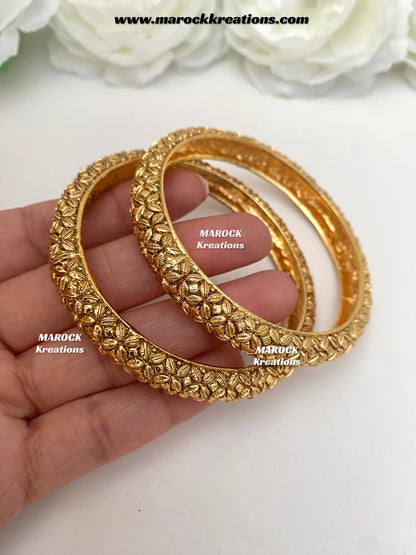 Reshmi Premium Quality Matt Finish Gold plated Bangles/Kangan