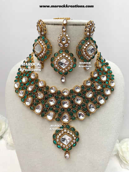 Roksana Sabyasachi inspired Premium Quality Kundan Statement Necklace set