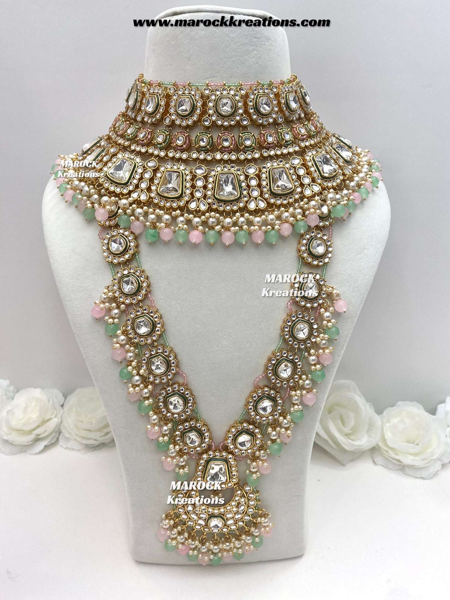 Manvi Premium Quality Kundan Bridal set