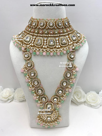 Manvi Premium Quality Kundan Bridal set