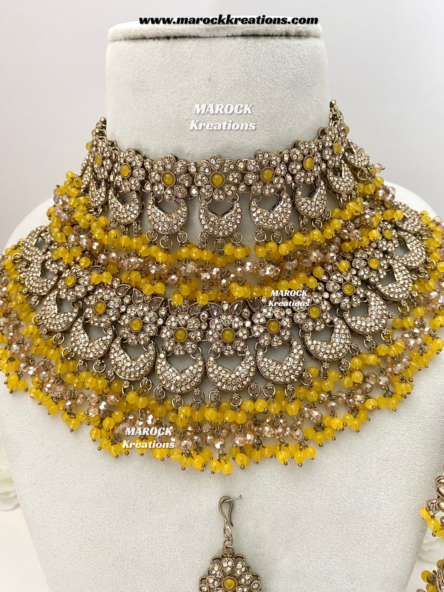 Meesha Premium Quality Pakistani Choker and Necklace combo set
