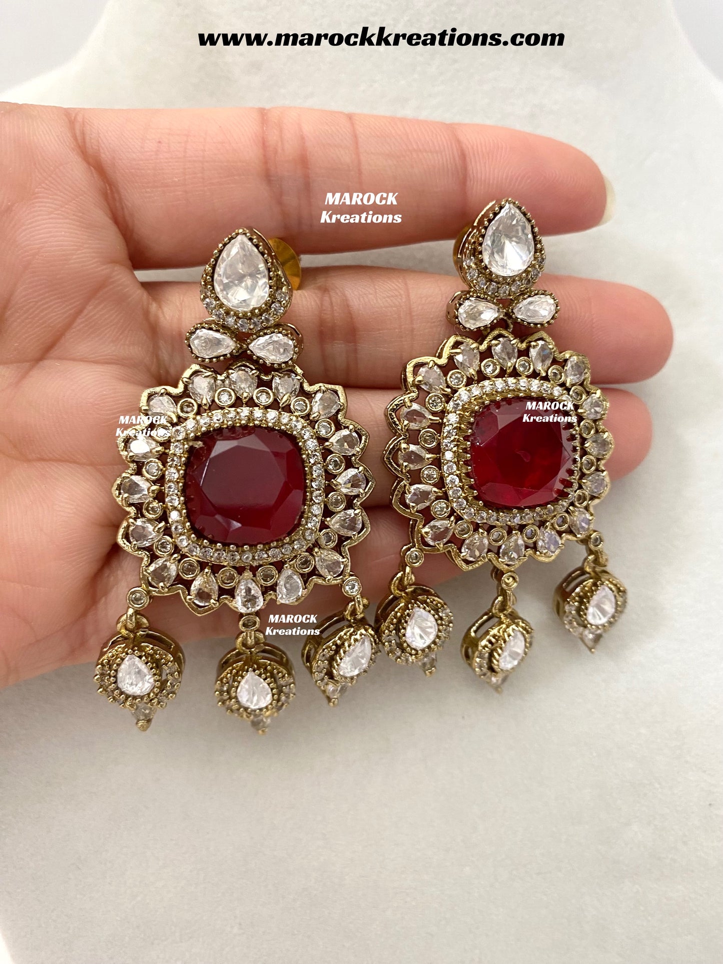 Vinny Premium Quality Moissanite Kundan Statement choker set