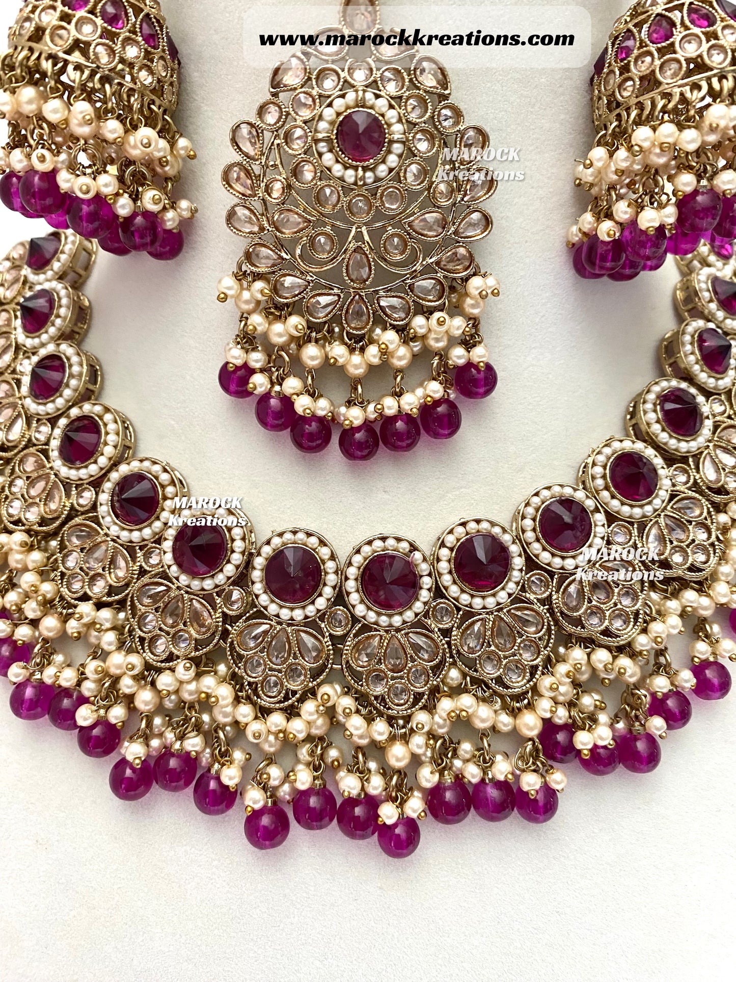 Aalia Antique Polki Necklace set