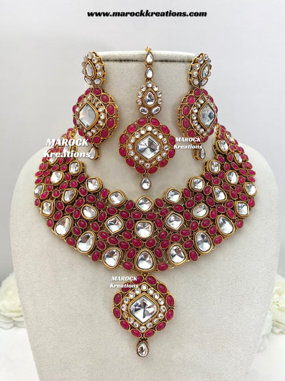Roksana Sabyasachi inspired Premium Quality Kundan Statement Necklace set