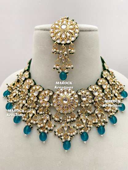 Premium Quality Thappa Kundan Statement Necklace sets