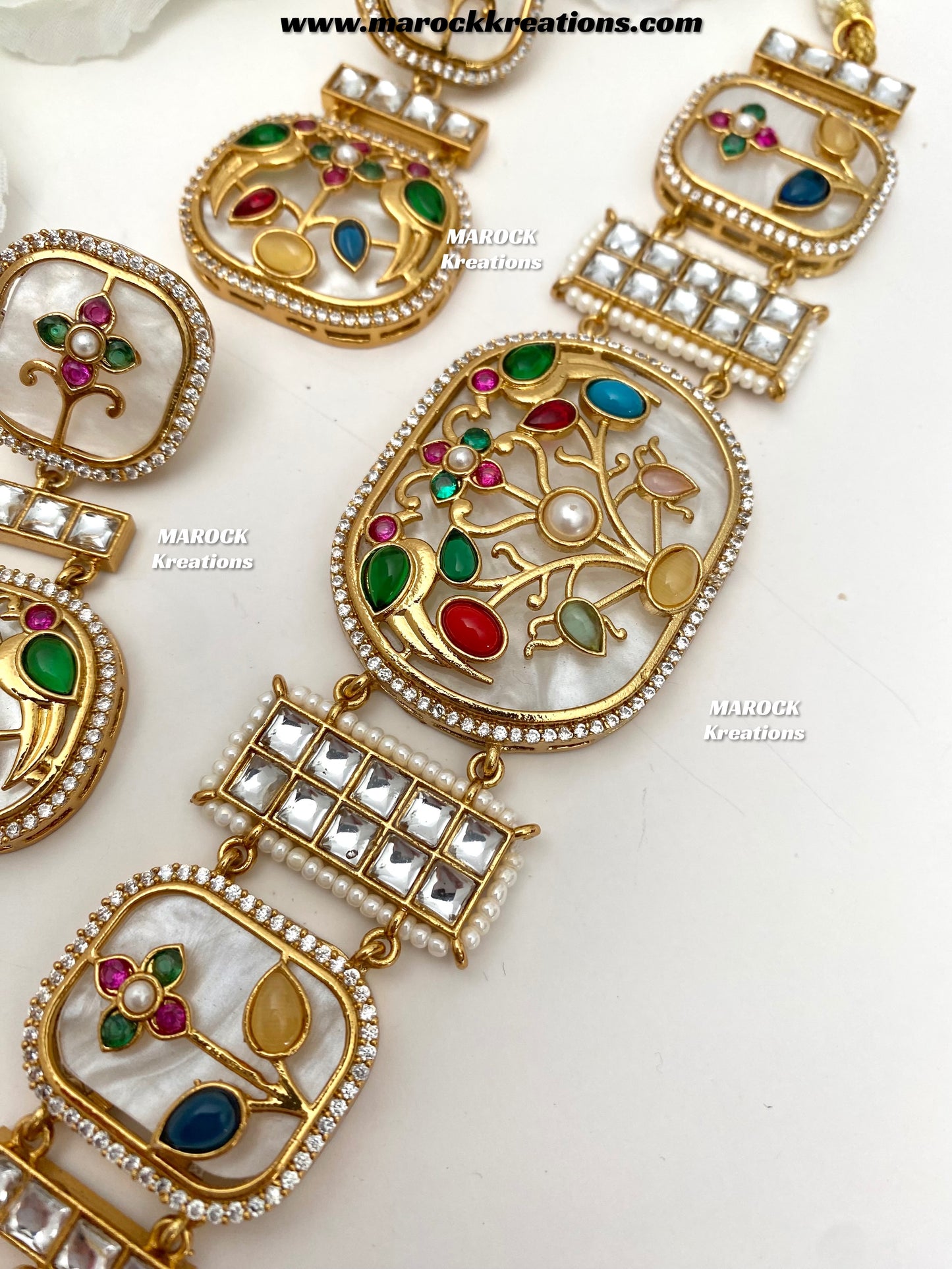 Swati Premium Quality sabyasachi inspired Statement kundan choker set