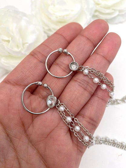 Polki clip on Nose Ring/Nath/bridal accessories