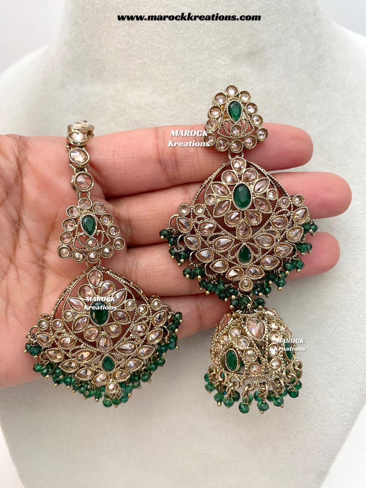 Shradha Polki Statement Necklace set/Bridal set