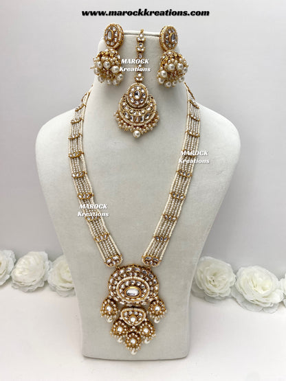Neela Premium Quality Kundan Statement Rani haar set
