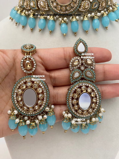 Resmin Premium Quality Mirror Choker set