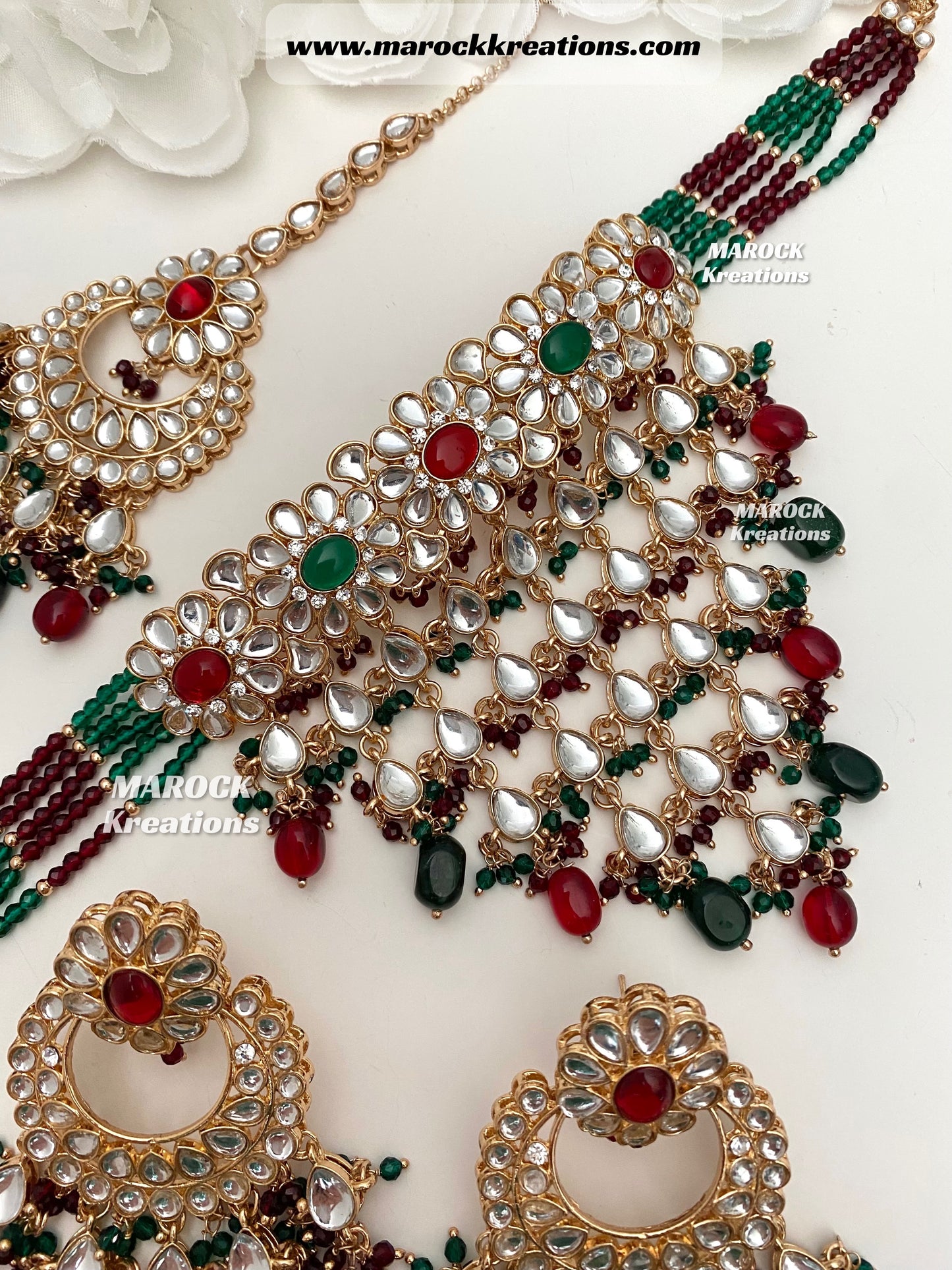 Yasmin premium quality Kundan Statement Choker set