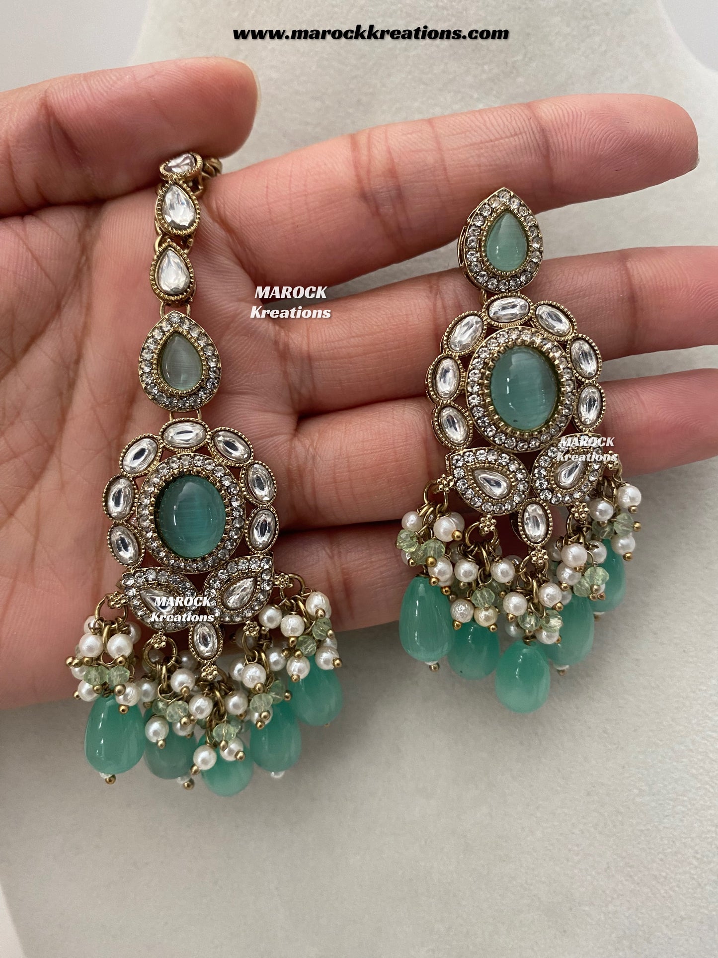 Manisha Sabyasachi inspired Premium Quality Kundan triple layer statement necklace set