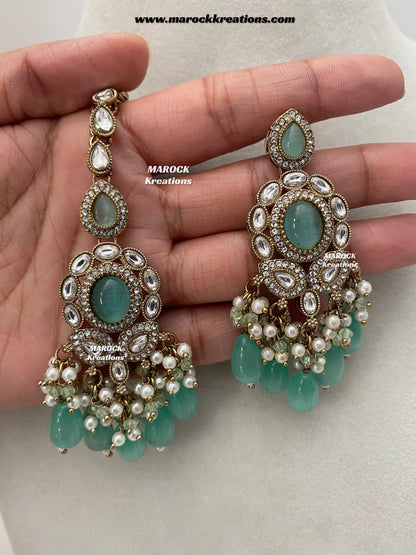 Manisha Sabyasachi inspired Premium Quality Kundan triple layer statement necklace set