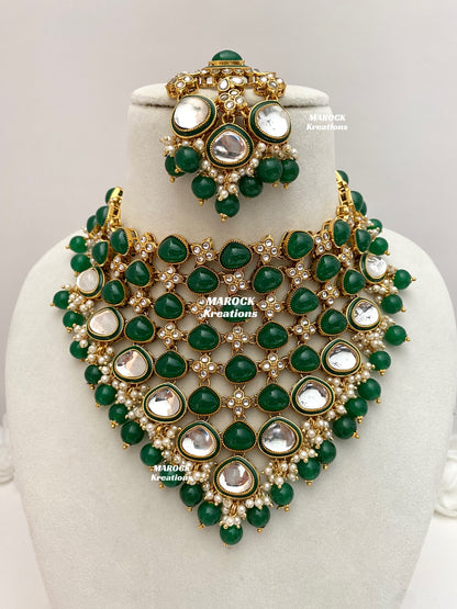 Connie Premium Quality Statement Kundan Necklace/Bridal set