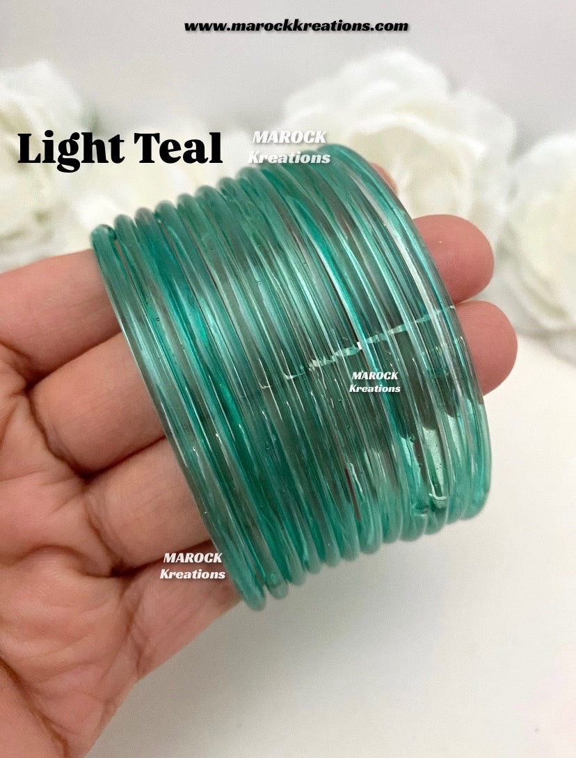 Jelly Glass bangles (Pack of 1 dozen)