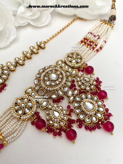 Shaneel Premium quality Kundan Choker set