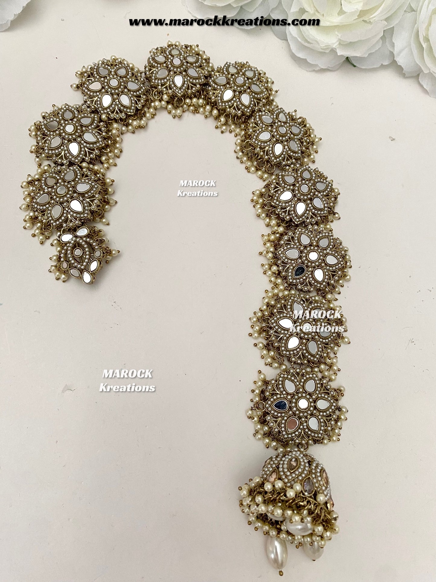 Antique Gold Mirror Braid Jewelry/Choti