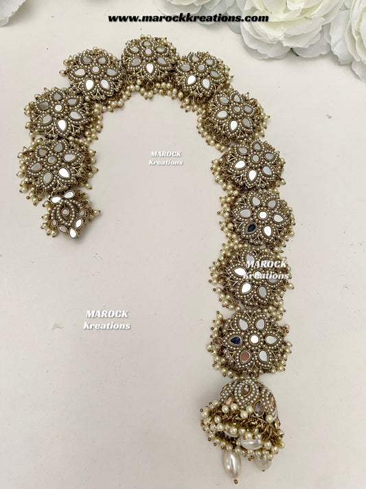 Antique Gold Mirror Braid Jewelry/Choti
