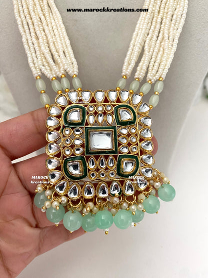 Prashi Kundan Rani haar set