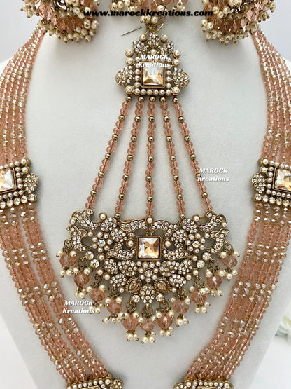 Sameena Premium Quality Pakistani Statement Rani haar set